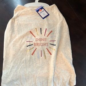 Top Paw, shine bright dog tee, multiple sizes